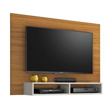 Imagem de Painel Para Tv Até 49 Polegadas Com Nicho Eros Freijó / Off White Notável Freijo Off