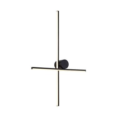 Imagem de Arandela Nordecor Nien 40cm+60cm 20w Led Bivolt Preto 3000k Luz Amarela 2936