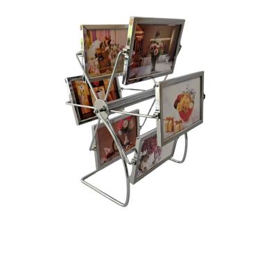 Imagem de Porta Retrato Giratório - Roda Gigante -inox - 12 Fotos Roda Gigante