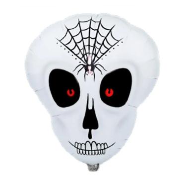 Imagem de Balão Metalizado Caveira Halloween - 22 Polegadas