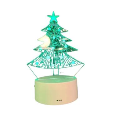 Imagem de Luminária 3d Embuled 3 Cores árvore De Natal