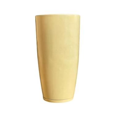 Imagem de Vaso Grande Polietileno Para Plantas Marmorizado Brilhante Vietnamita N3 (Creme)