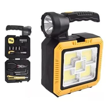 Imagem de Lanterna LED Multifuncional Solar e USB com PowerBank