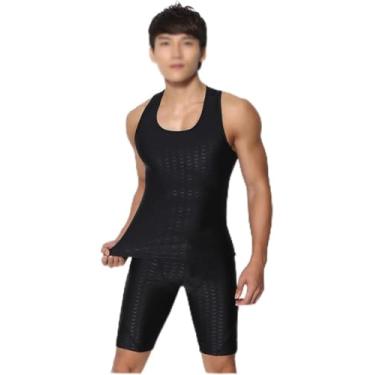 Imagem de Maiô Masculino Swimwear Protetor Solar Swimsuit Sem Mangas Swimwear Protetor Solar Masculino Swimsuit Sports Swimsuit, L