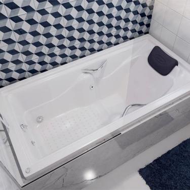 Imagem de Banheira de Hidromassagem Roma Essencial 175cmx90cmx50cm em Gel Coat- 