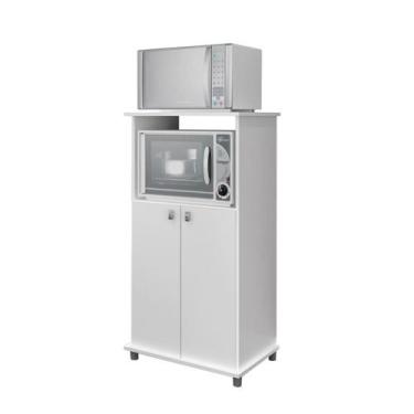 Imagem de Armário para Forno e Micro-ondas 2 Portas Branco AM1010 Movelbento