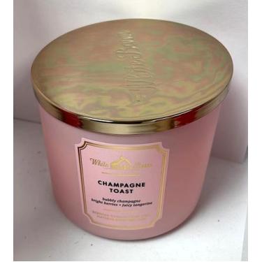Imagem de Torrada de champanhe Candle Bath & Body Works White Barn de 3 mechas