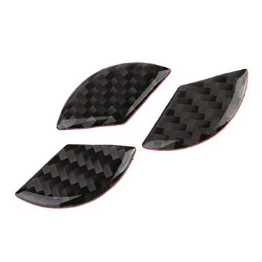 Imagem de Acouto 3pcs Fibra De Carbono Volante Logotipo Adesivo Carro Volante Emblema Decalque para Mercedes W204 2005-2012 Com Olhar De Luxo High-End