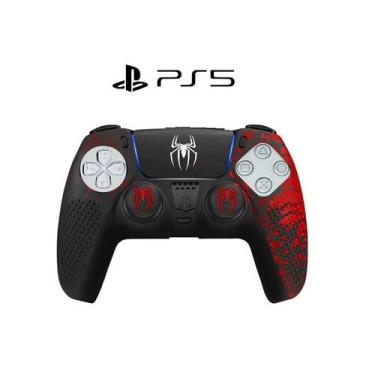 Imagem de Capa controle dualsense ps5 antiderrapante especial spiderman homem ar