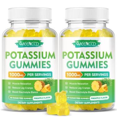 Imagem de Suplemento de citrato de potássio Gummies MEENCD 1000 mg 120 unidades 