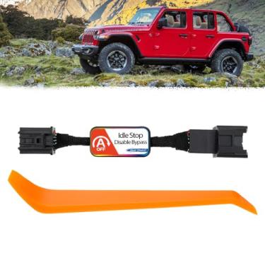 Imagem de NJSBYL Eliminador de Parada de Partida Automática para 2018-2024 J-Eep Wrangler Jl 2020-2024 Gladiator Jt Sistema de Parada de Partida Automática Do Motor Ess Excluir/Desativar/Can (,)