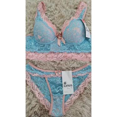 Imagem de Conjunto Soutien e Calcinha Ref. 01-1019/02-1018 - LÍRIUS, Única, Rosa