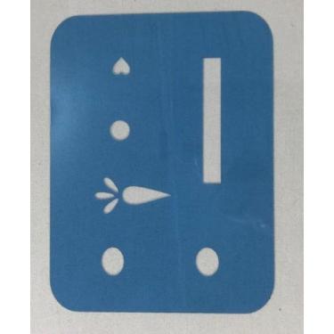 Imagem de Estêncil Páscoa do coelho placa quadrada - cód. 380 - Duna Atelier