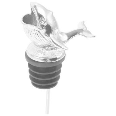 Imagem de BESTonZON Baleia animal vinho arejador garrafa despejador bico de veado bico de azeite de oliva, rolhas de garrafa de vinho, tampões de bebidas tampões para garrafas