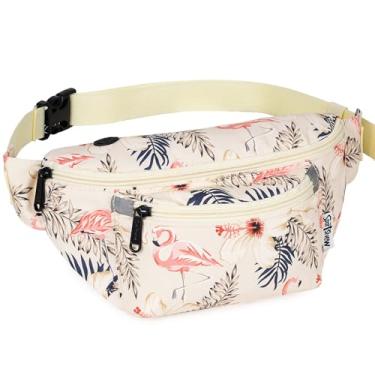 Imagem de Pochete para homens e mulheres - bolsa de cintura - bolsa de cinto leve, Flamingo, Tendência