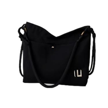 Imagem de Bolsa tiracolo de nylon – Bolsa de viagem casual de grande capacidade para mulheres com fecho de zíper, Preto, Medium, Mochila casual