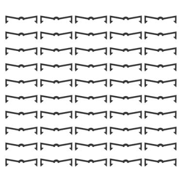 Imagem de HARFINGTON 80 peças de travas de gancho para quadro de pegboard de 5 cm de comprimento, fixador de cabide de plástico para exibição de quadro de pegboard, retentores de clipe de gancho para fixação de