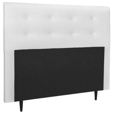 Imagem de Cabeceira Estofada Cama Queen 160 Cm Helena Corino Branco