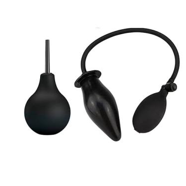 Imagem de Kit Miçangas Infláveis Anais Grande com Bico de lavagem Anal com Bomba de 160 ml, para mulheres, chuveiro vaginal, homens, plugue anal, brinquedos sexuais, jogos adultos, limpador médico, ducha erótica, enema