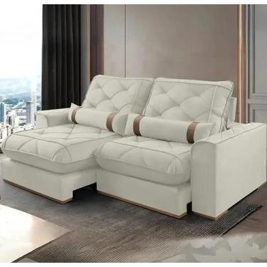 Imagem de Sofá Vicam 029 250cm com Molas Ensacadas 4 Lugares Retrátil e Reclináv