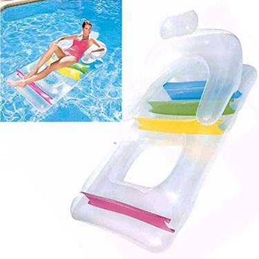 Imagem de Colchao Boia Inflavel 1.47 Metros Fashion Lounge Flutuante Praia Piscina (1834/8348)