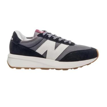 Imagem de Tenis New Balance 370v1 Unisex, Preto/Bege, 39