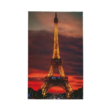 Imagem de XLLingL Toalha de cozinha de waffle com estampa Tower Paris, panos de prato de microfibra, para decoração e limpeza de cozinha - 1 peça