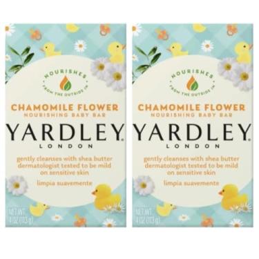 Imagem de Lunch Money O pacote de barras de sabonete nutritivo de 118 ml inclui: (2 unidades) Yardley Barra de bebê com flor de camomila