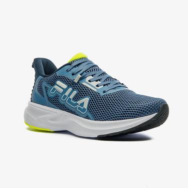 Imagem de Tênis Esportivo Masc Fila Racer Wings Azul/Limão 1174956