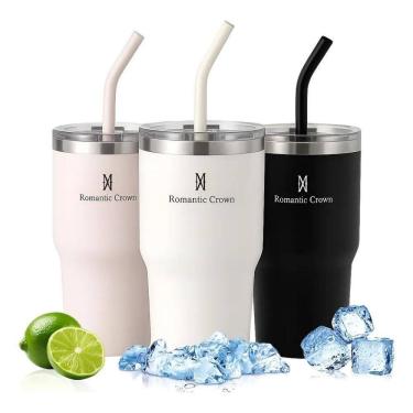 Imagem de Copo Térmico Inox 600Ml Anti-Vazamento: Café/Chá Gelado Bran