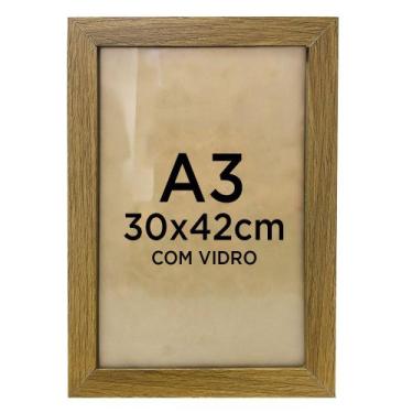 Imagem de Moldura Quadro A3 30x42 Diploma Certificado Foto Com Vidro - Várias Co