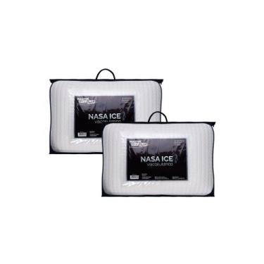 Imagem de Kit 2 Travesseiros Master Comfort Viscoelástico NASA Ice