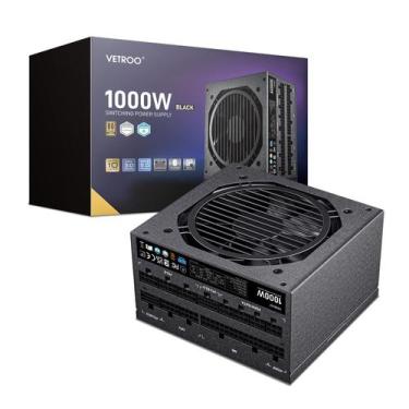 Imagem de Fonte de alimentação Vetroo 1000W ATX 3.0 80 Plus Gold Full Modular