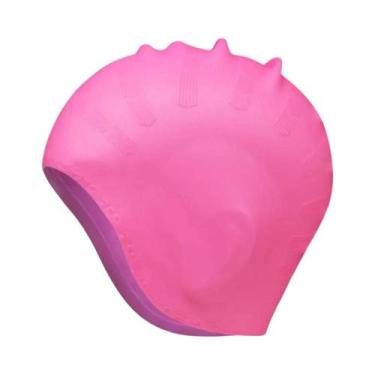 Imagem de Touca De Natação Profissional De Silicone Para Adultos Com Bolsos Para