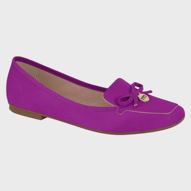 Imagem de Sapato Mocassim Feminino Casual Camurça com Lacinho Moleca 5737.203