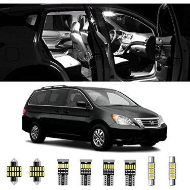 Imagem de 14 peças Odyssey Interior Kit de Luzes LED Super Brilhante Mapa Dome Lâmpadas para Honda Odyssey 2005 2006 2007 2008 2009 2010 Todos os Modelos