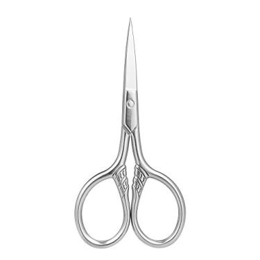Imagem de Qudai Aço Inoxidável Barba Trimmer Scissor para Uso Doméstico Barbeiro Mini Tamanho Barba De Corte Tesoura Aparador de Sobrancelha Tesoura Corte De Tesoura BD