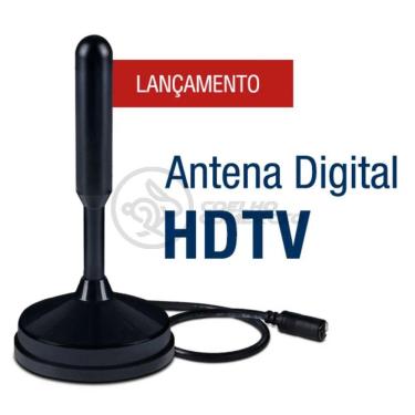 Imagem de Antena Digital Portátil Interna E Externa Full Hdtv Vhf 4K Antena Digital Portátil Interna E Externa Full Hdtv Vhf 4K