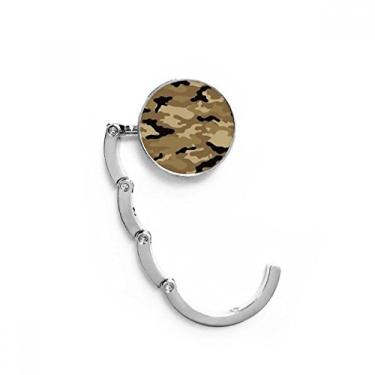 Imagem de Camuflagem Line Art Grain Illustration Pattern Gancho de mesa decorativo fecho dobrável gancho