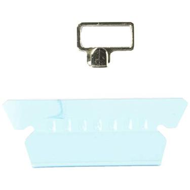 Imagem de Pendaflex 42BLU Abas de pasta de arquivo suspensas, aba de 1/5, duas polegadas, aba azul/inserção branca (pacote com 25)