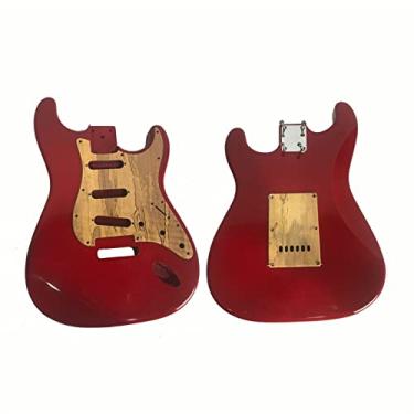Imagem de guitar body Faça Você Mesmo Guitarra Elétrica Corpo Maple Guitar Com Acessórios De Guitarra Semi-acabados De Pickguard