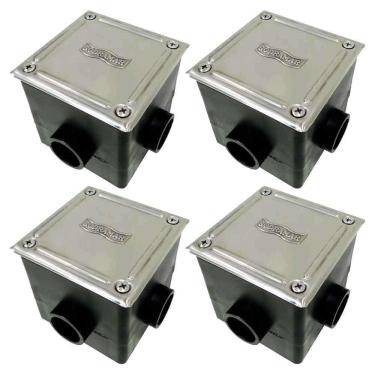 Imagem de Caixa de Passagem Piscinas com Tampa Inox 4 Uni SODRAMAR
