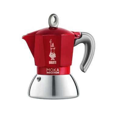 Imagem de Cafeteira Italiana Bialetti Moka Induction em Alumínio 2 Xícaras - Vermelha