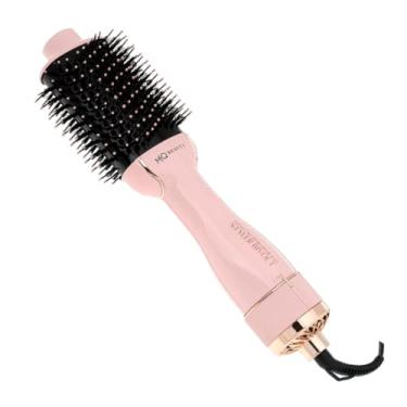 Imagem de MQ HAIR - Escova Secadora e Modeladora de Cabelo Profissional Beauty Styler - Revestimento Black Ceramic, Controle de Frizz, Tecnologia Ion - Cabo 2 Metros, 3 Níveis de Temperatura - 1300W, 110V Rosa