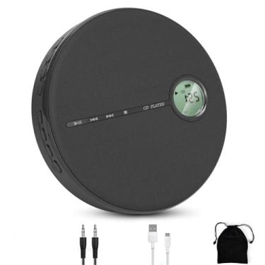 Imagem de Leitor de CD, Leitor de Música Portátil Bluetooth 5.0 CD Com Bateria Recarregável de 2000mAh, Alto-falante Externo para Casa de Carro