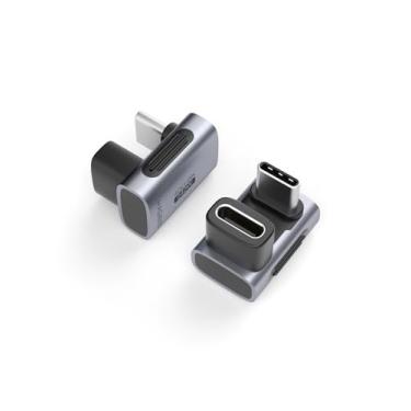 Imagem de Hagibis Adaptador USB C 240W 40Gbps 8K, pacote com 2 adaptadores USB-C macho para USB-C fêmea, conector USB4 para Thunderbolt 4/3, ROG Ally, Steam Deck, Switch, Dock, Mac, Tablet, iPhone 15 Pro Max