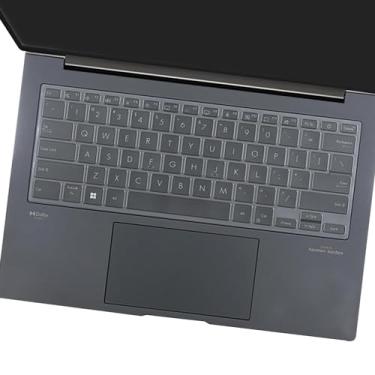 Imagem de Capa de teclado para ASUS Zenbook 14 X OLED UX3404, Zenbook 14 OLED UX3405, Zenbook 14 Flip OLED UP3404, Zenbook Pro 14 OLED UX6404, Zenbook Duo UX8406 Laptop US Layout TPU Skin