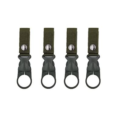 Imagem de SUSU BLOCK 4 peças, clipe de fivela para pendurar, fivela portátil, suporte para garrafa de água, chaveiro, clipe de garrafa de água mineral, para cinto de mochila, correia de nylon para acampamento