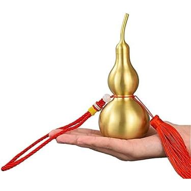 Imagem de China cabaça de bronze wu lou feng shui decorações de cabaça wu lou/hu lu/lou shui produtos decorativos de feng shui, alto: 15cm