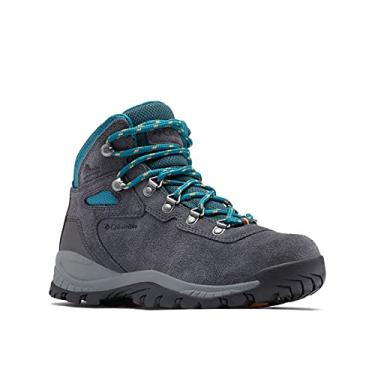 Imagem de Columbia Bota feminina Newton Ridge Plus impermeável para caminhada, Tubarão/azul rio, 7.5 Wide